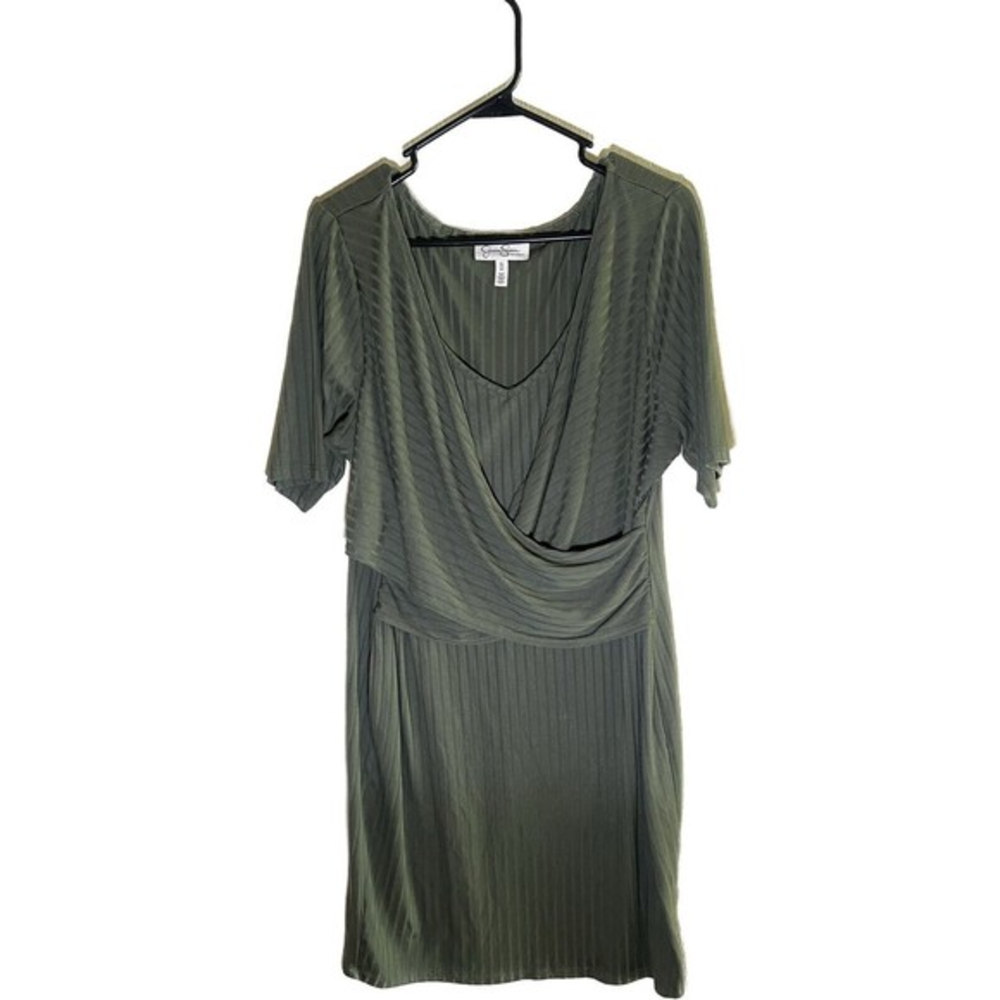 Jessica Simpson Maternity V Neck Faux‎ Wrap Dress Size XL